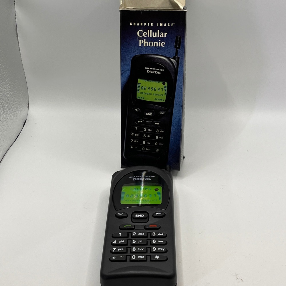 Vintage Replica Toy Cell Phone NIB Sharper Image Cellular Phonie New in Box